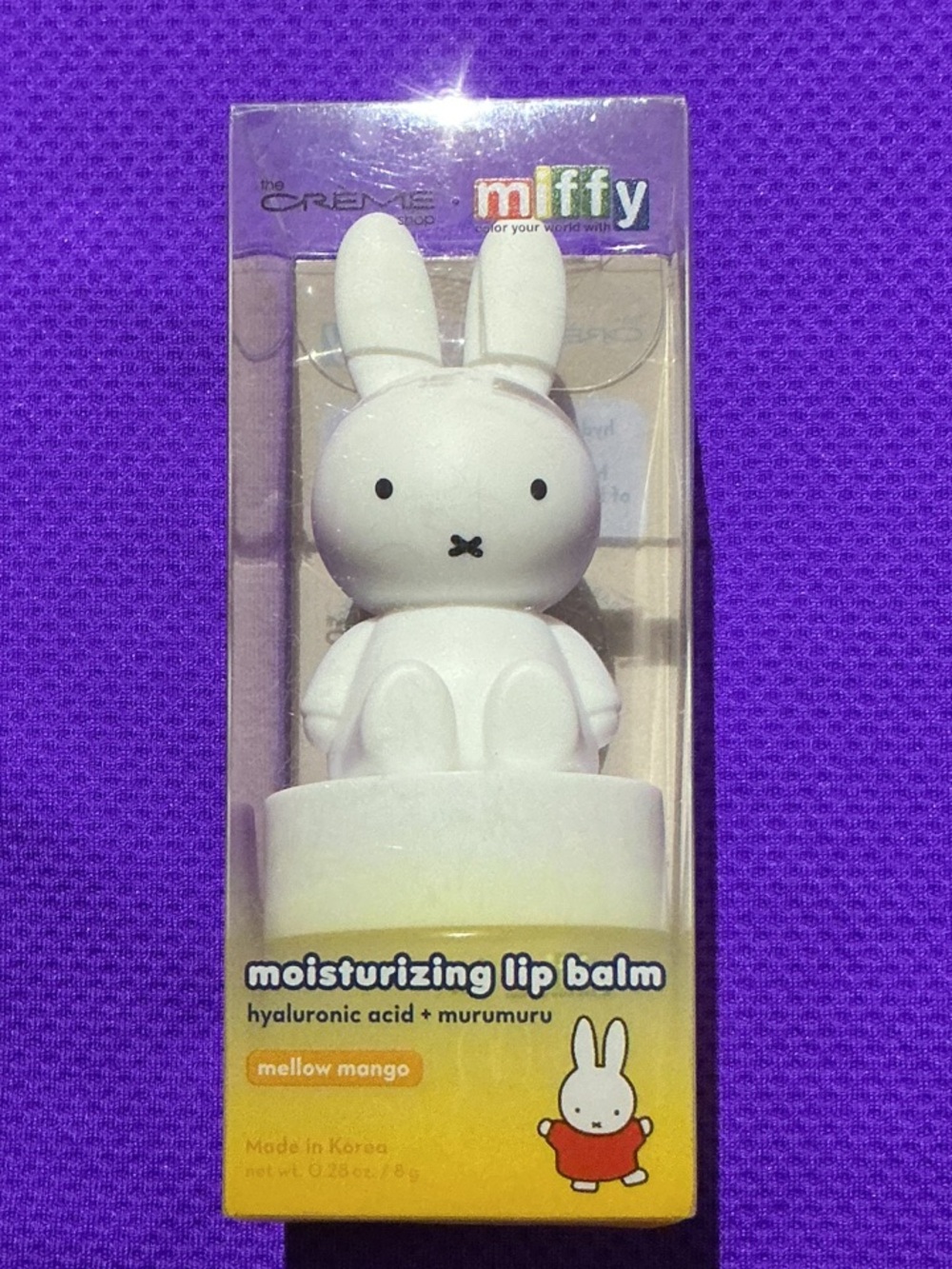 miffy White Bunny Moisturizing Lip Balm - Yellow Accent